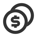 Coins SVG Icon